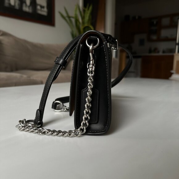 COACH Black Crossbody Flap Bag - Picture 8 of 13